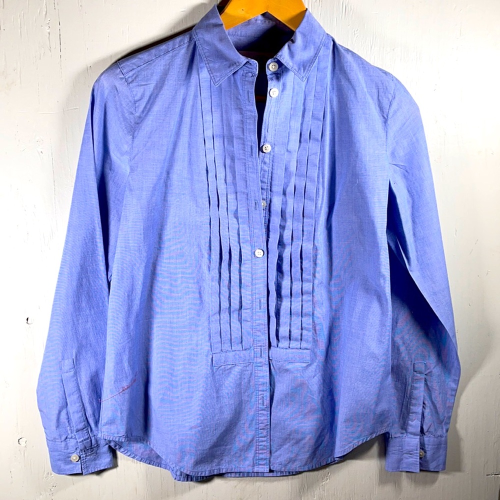 NWOTs Loft tuxedo long sleeve blouse XS